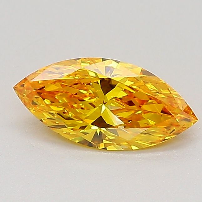 0.49 CT Fancy Vivid Yellow MARQUISE