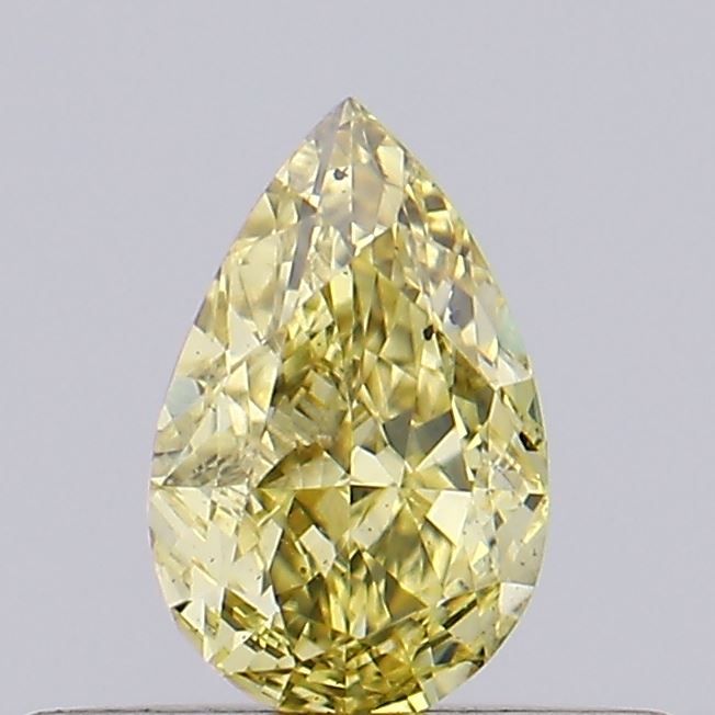 0.31 CT Fancy Vivid Yellow PEAR