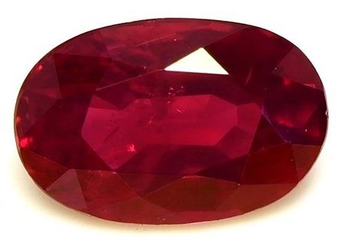 RUBY FACETED 0.59ct RED Red EC THAILAND HEATED