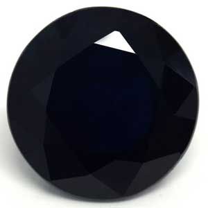 Szafir 3,75 ct, niebieski, szlif okrągły