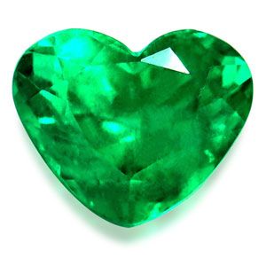 Szmaragd 2,26 ct, zielony, szlif serce