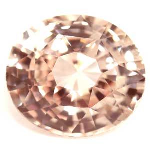 Szafir 1,52 ct, różowy, szlif owalny
