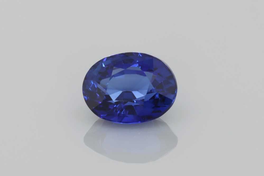 SAPPHIRE FACETED 1.52ct BLUE Vivid BLUE SI SRILANKA HEATED