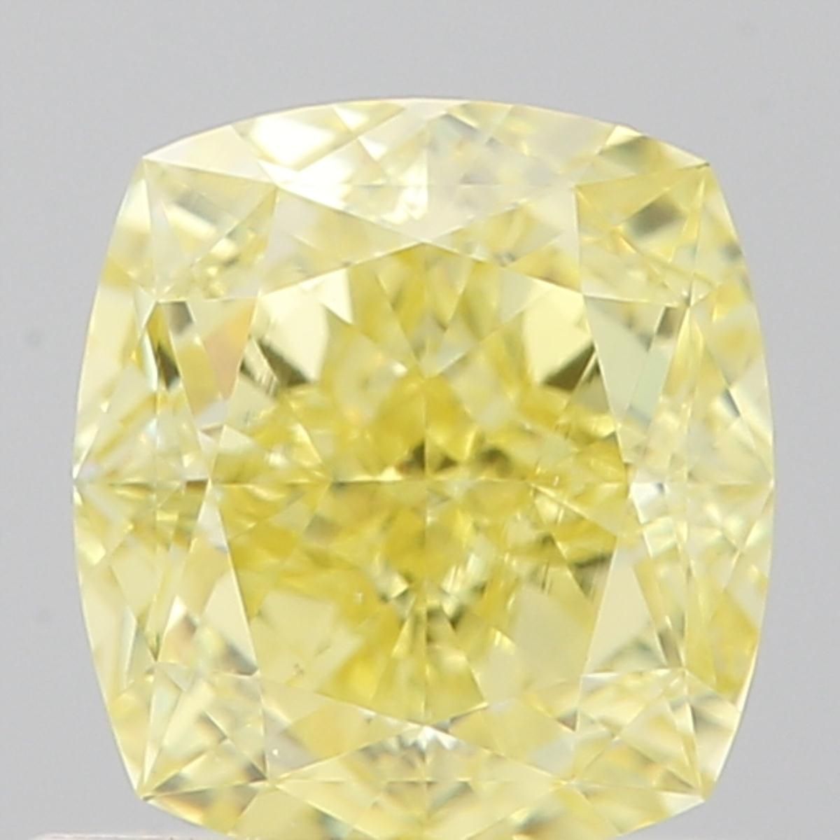 0.87-carat cushion diamond with null color, null cut, and VS2 clarity.