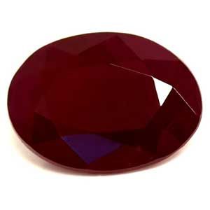 Rubin 1,62 ct, czerwony, szlif owalny
