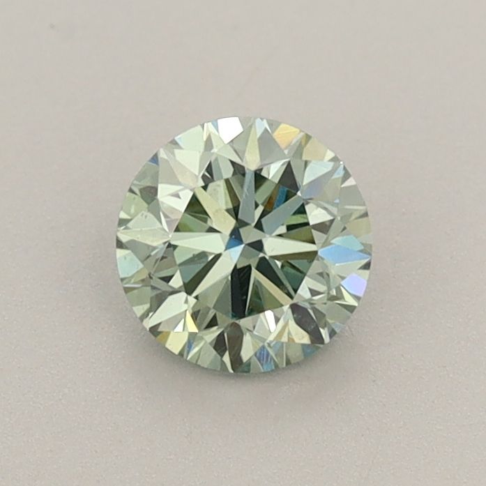 0.55 CT Fancy Vivid Green ROUND