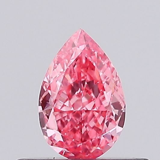 0.29 CT Fancy Intense Pink PEAR