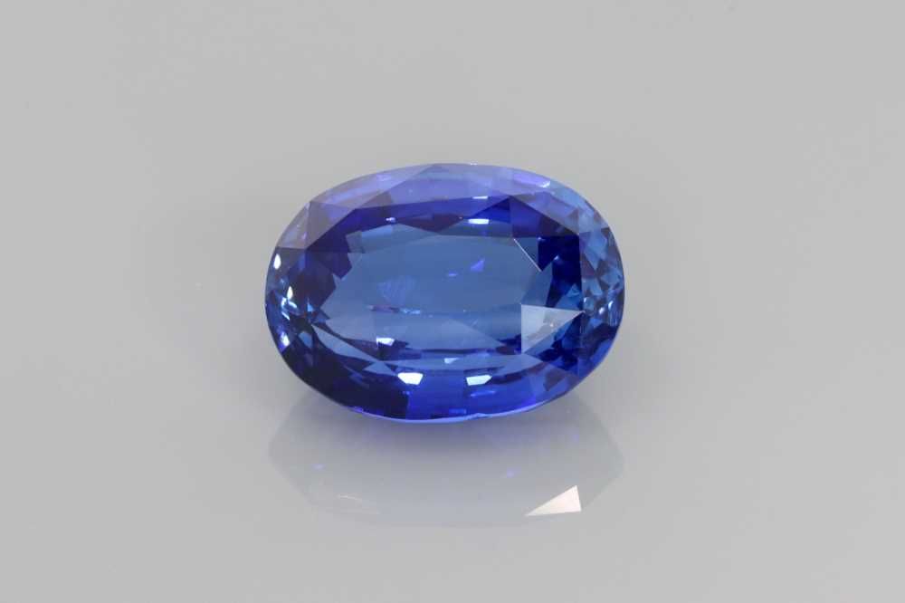 3.00 Carat Vivid Blue Oval Sapphire