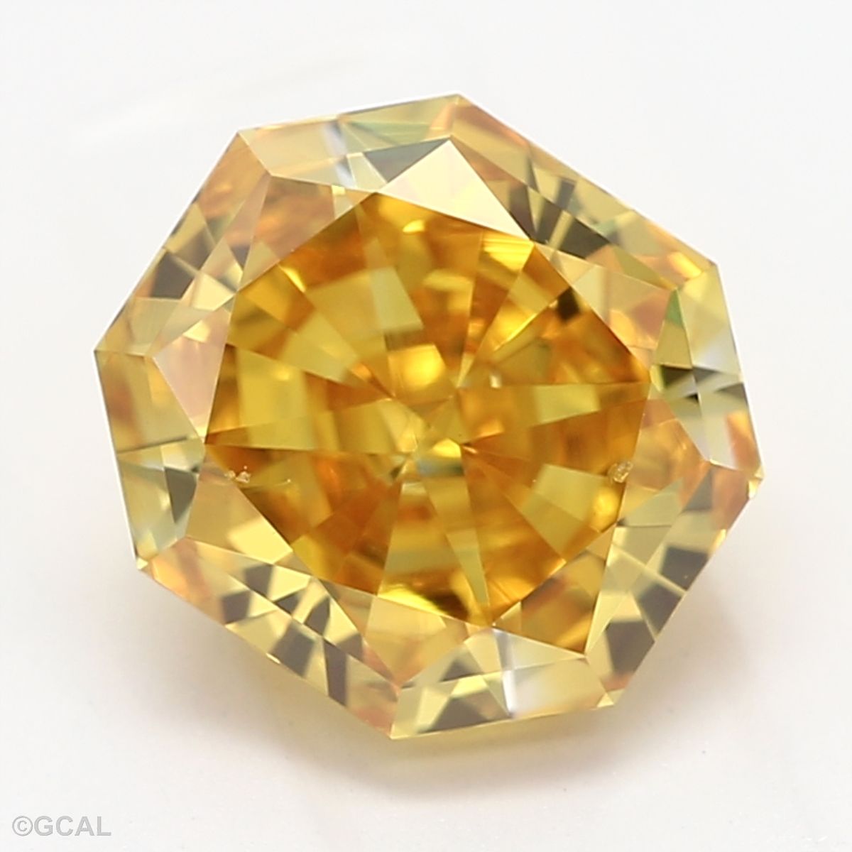 1.33 CT Fancy Vivid Yellow OCTAGONAL