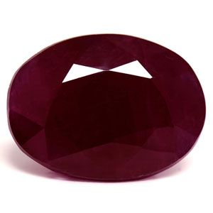 Rubin 5,63 ct, czerwony, szlif owalny