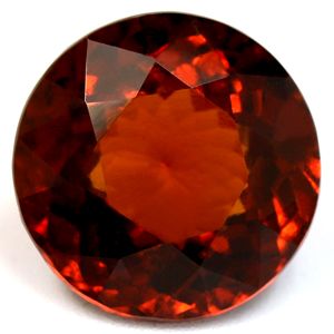 Granat 5,85 ct, pomarańczowy, szlif okrągły