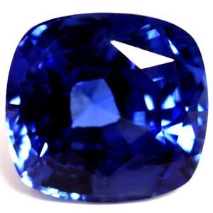 Szafir 3,03 ct, niebieski, szlif cushion