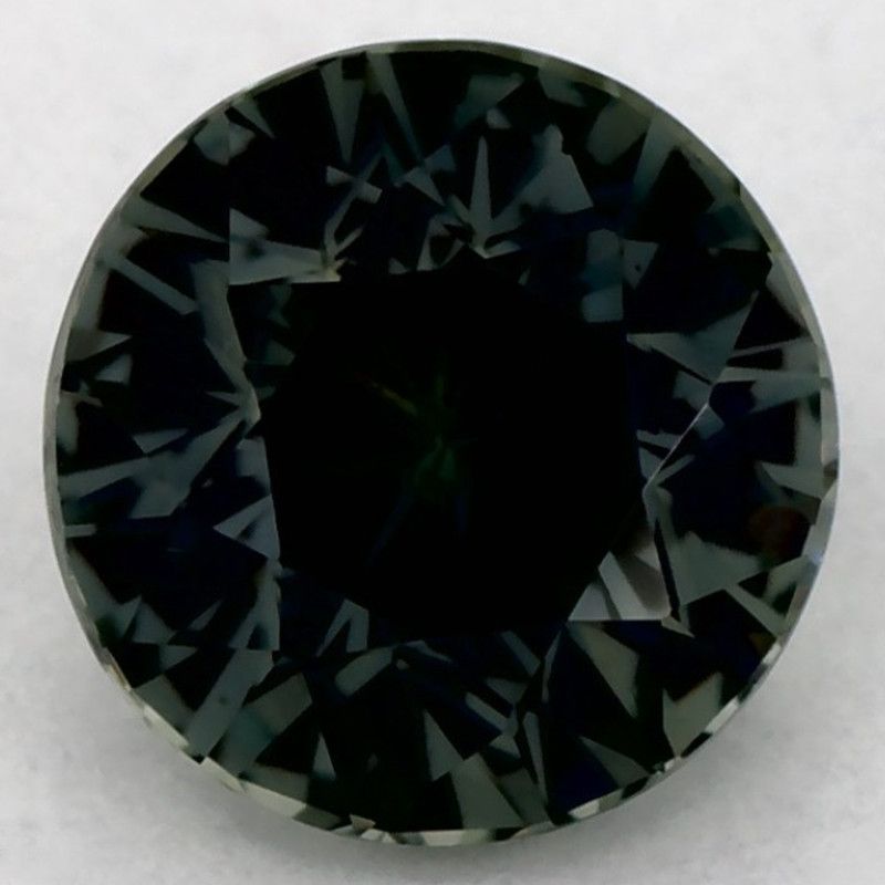 Szafir 1,45 ct, zielony, szlif okrągły