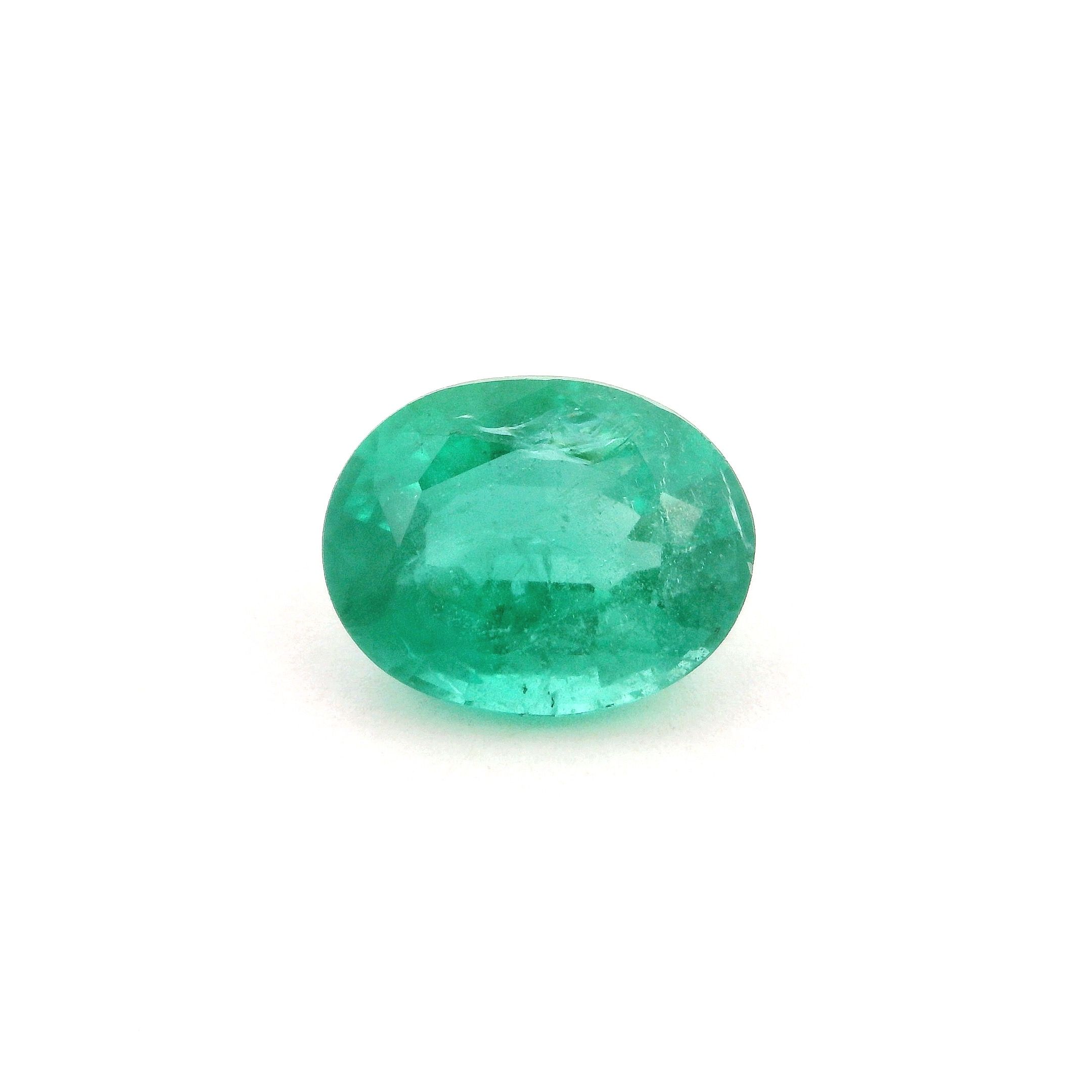 Szmaragd 2,66 ct, zielony, szlif owalny