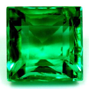 Szmaragd 1,00 ct, zielony, szlif kwadratowy