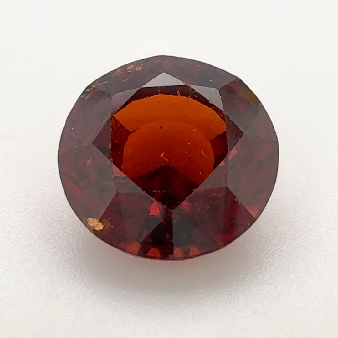 GARNET FACETED 5.595ct RED Orangey Red SI BRAZIL NONE