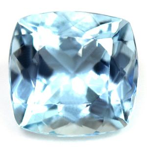 Akwamaryn 2,16 ct, niebieski, szlif cushion