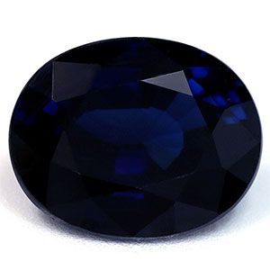Szafir 3,33 ct, niebieski, szlif owalny