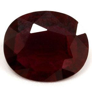 Rubin 1,16 ct, czerwony, szlif owalny