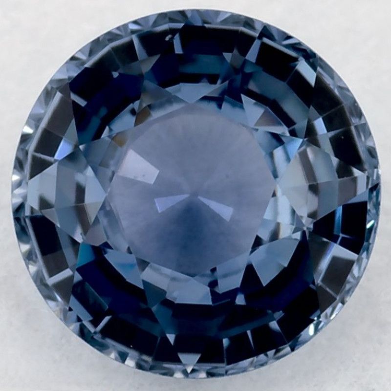 Szafir 1,09 ct, niebieski, szlif okrągły