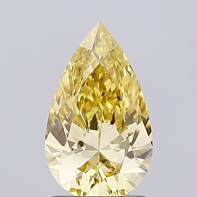1.0 CT Fancy Intense Yellow PEAR