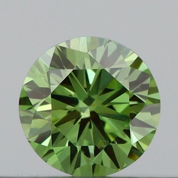 0.23 CT Fancy Vivid Green ROUND