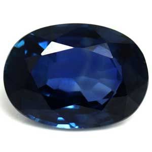 Szafir 1,07 ct, niebieski, szlif owalny