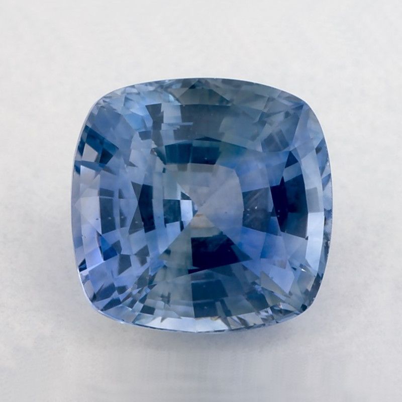Szafir 3,85 ct, niebieski, szlif cushion