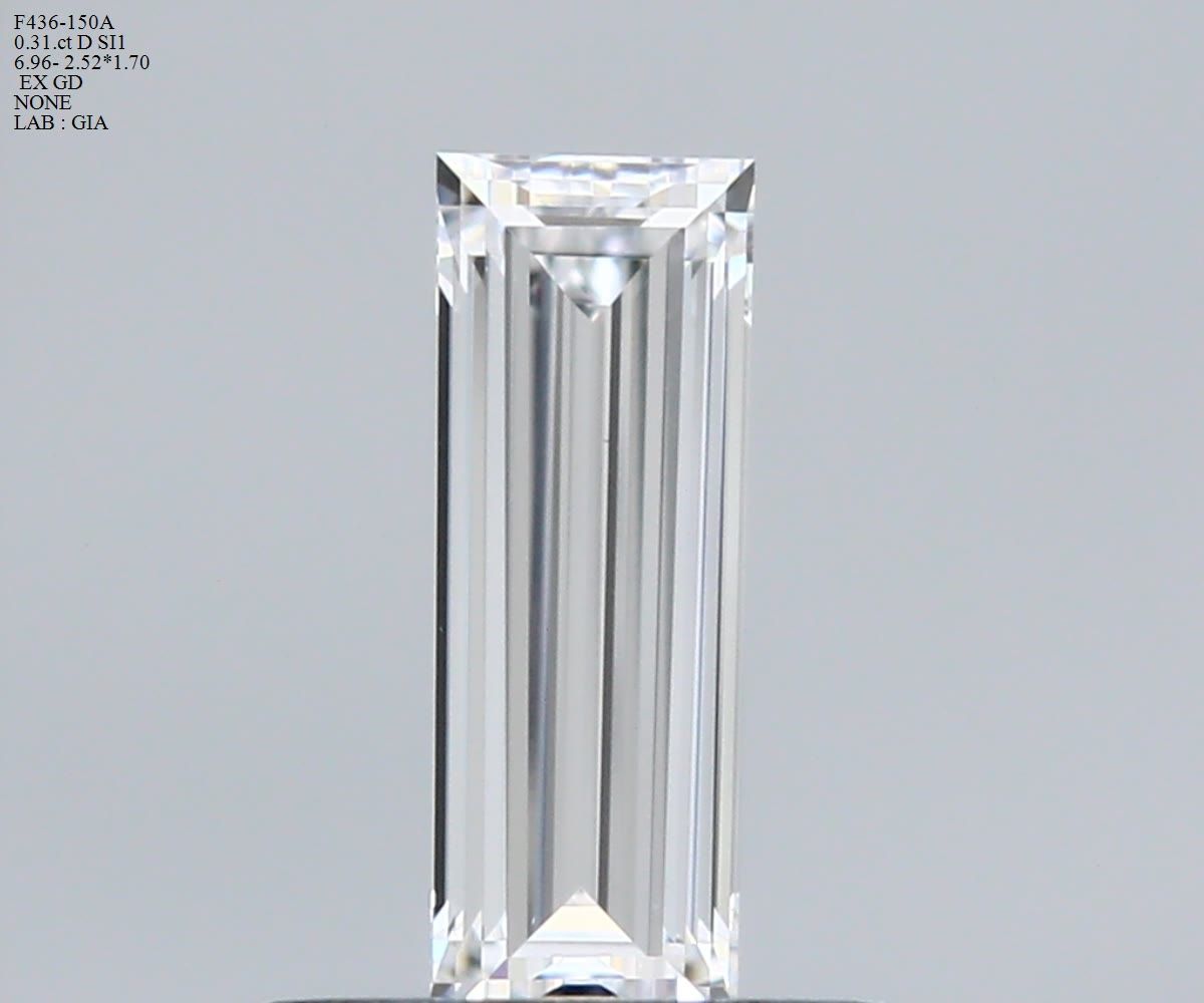 Prírodný diamant bageta,...