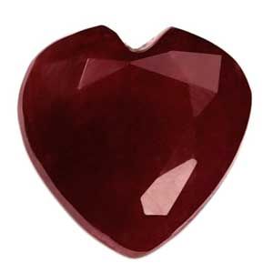 Rubin 1,45 ct, czerwony, szlif serce