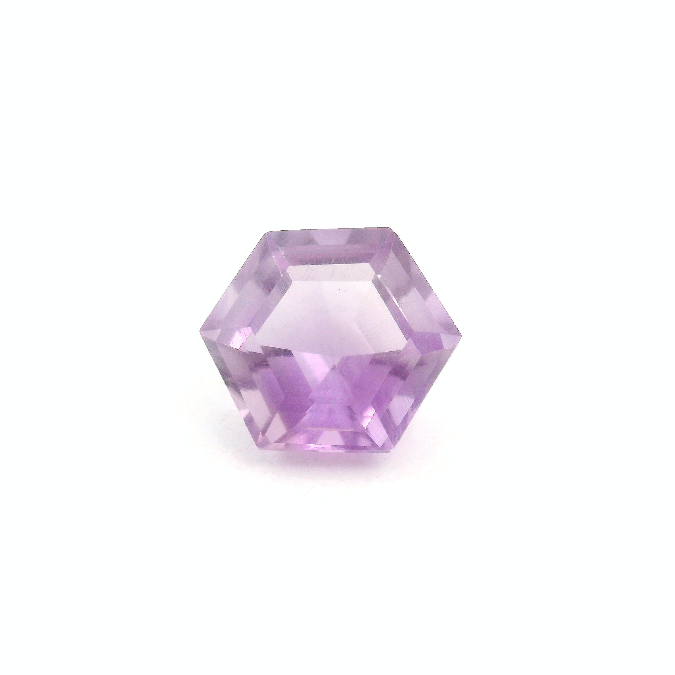 Ametyst 1,53 ct, purpurowy, szlif sześciokątny