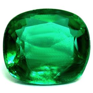 EMERALD Cushion 0.99ct GREEN SI FACETED