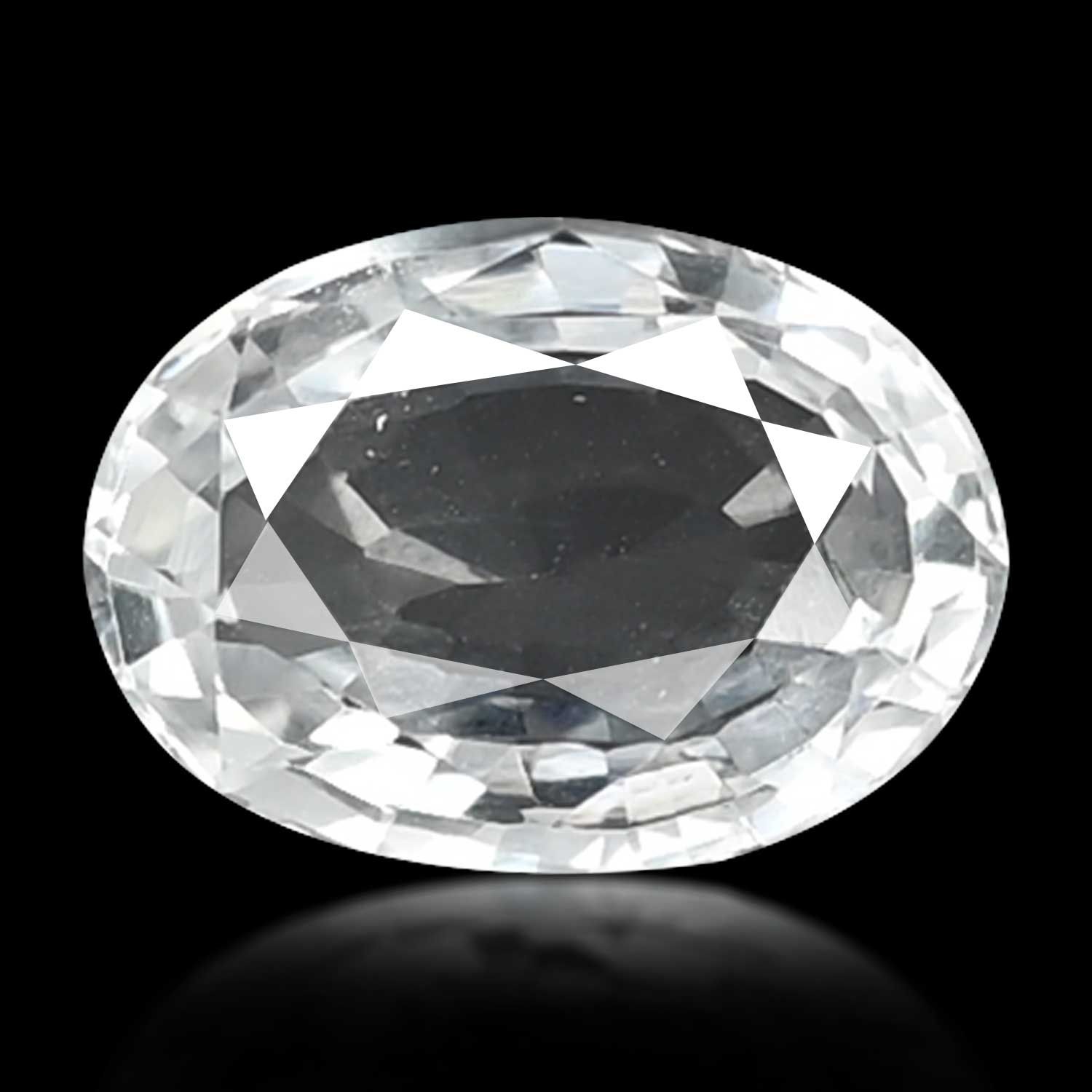 TOPAZ FACETED 7.43ct WHITE MI BRAZIL NONE