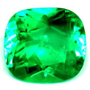 Szmaragd 3,28 ct, zielony, szlif cushion