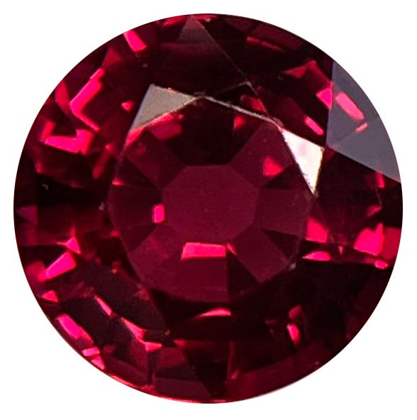 Rubin 1,35 ct, czerwony, szlif okrągły