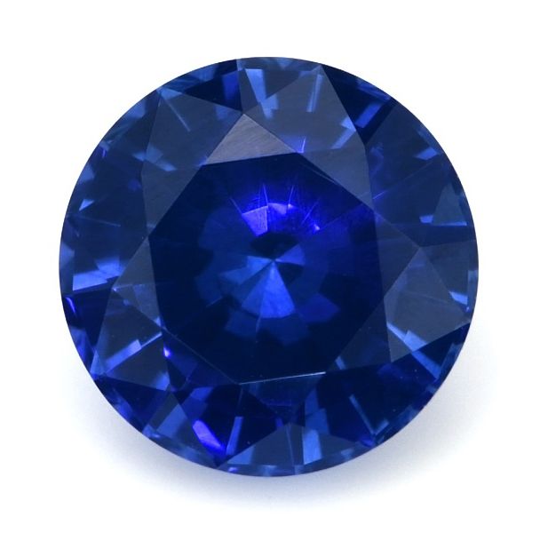 Szafir 1,59 ct, niebieski, szlif okrągły