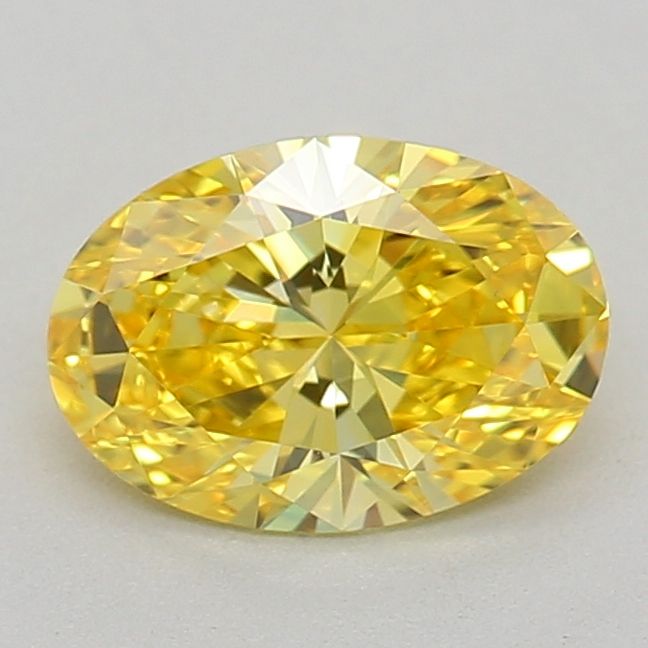 0.72 CT Fancy Vivid Yellow OVAL