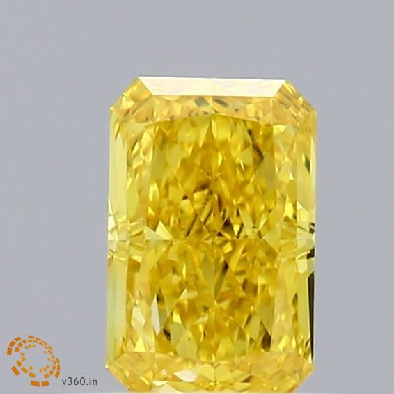 0.44 CT Fancy Vivid Yellow RADIANT