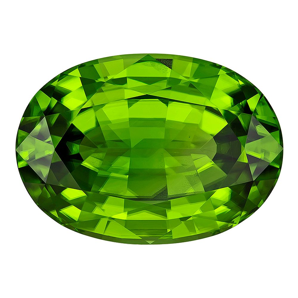 PERIDOT FACETED 25.18ct GREEN EC PAKISTAN NONE