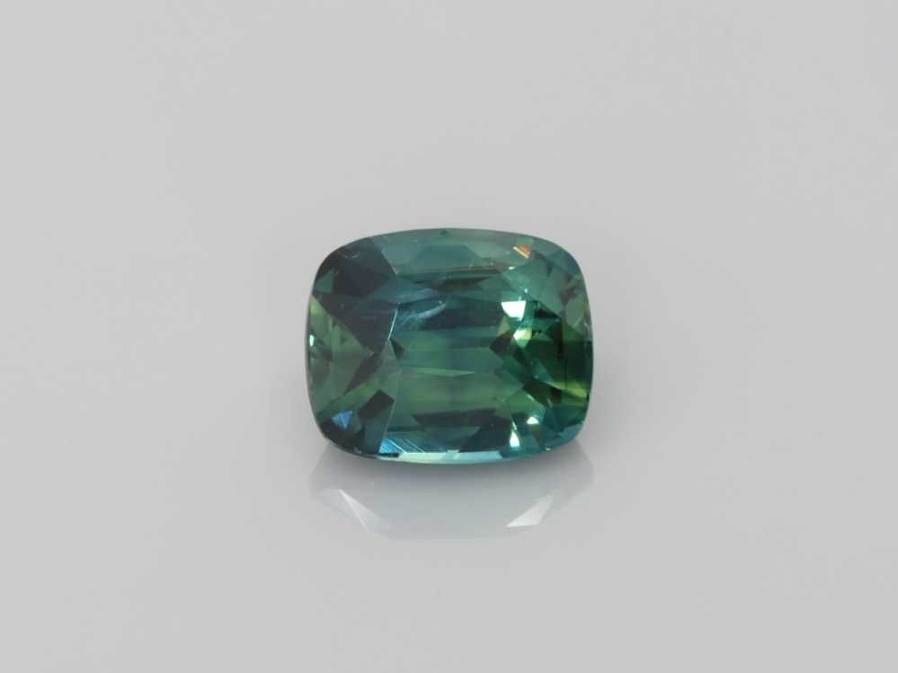 Szafir 1,56 ct, morski, szlif cushion