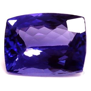 Tanzanit 2,00 ct, niebieski, szlif cushion
