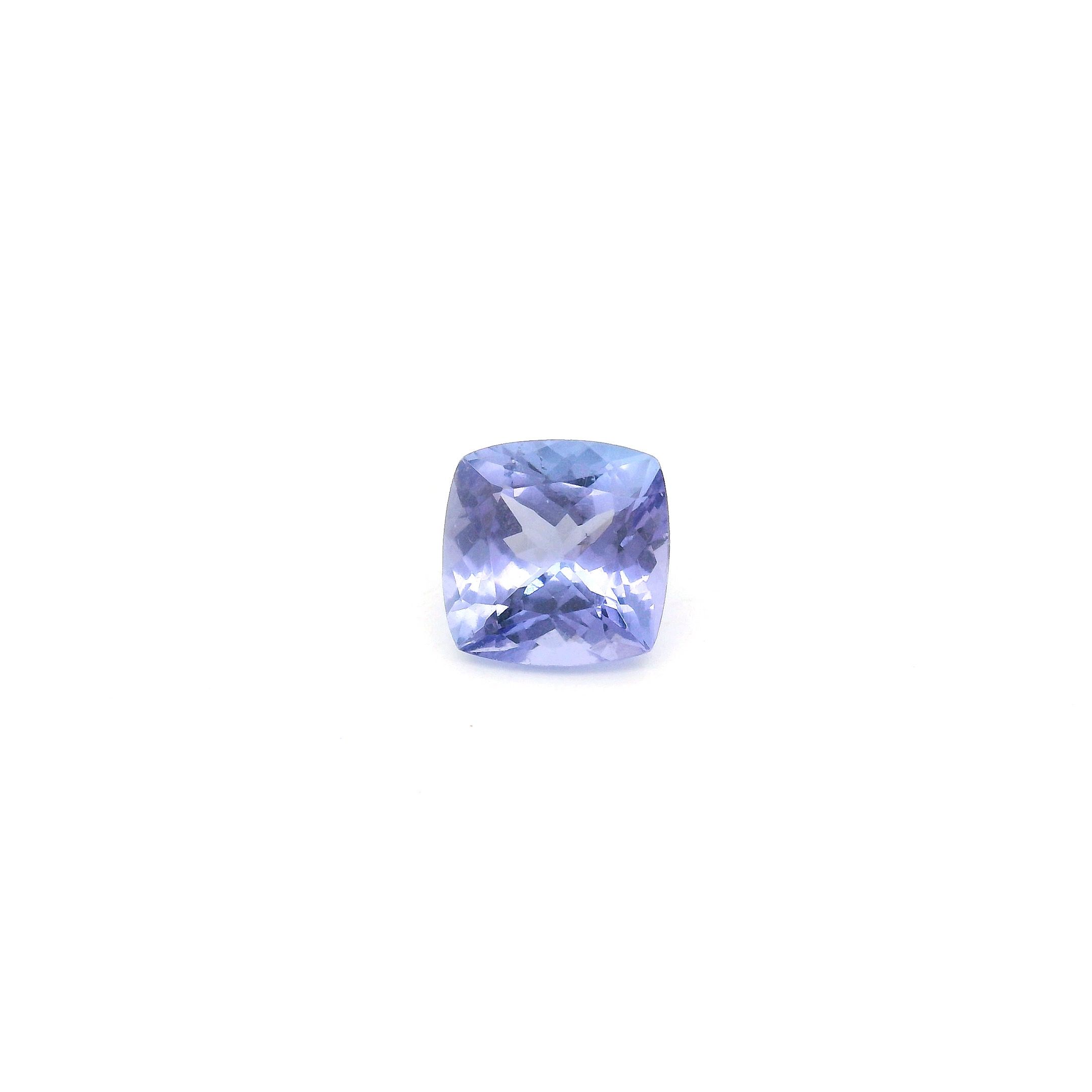 Tanzanit 1,09 ct, niebieski, szlif cushion