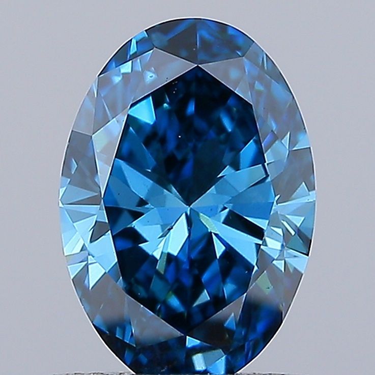 1.01 CT Fancy Vivid Blue OVAL