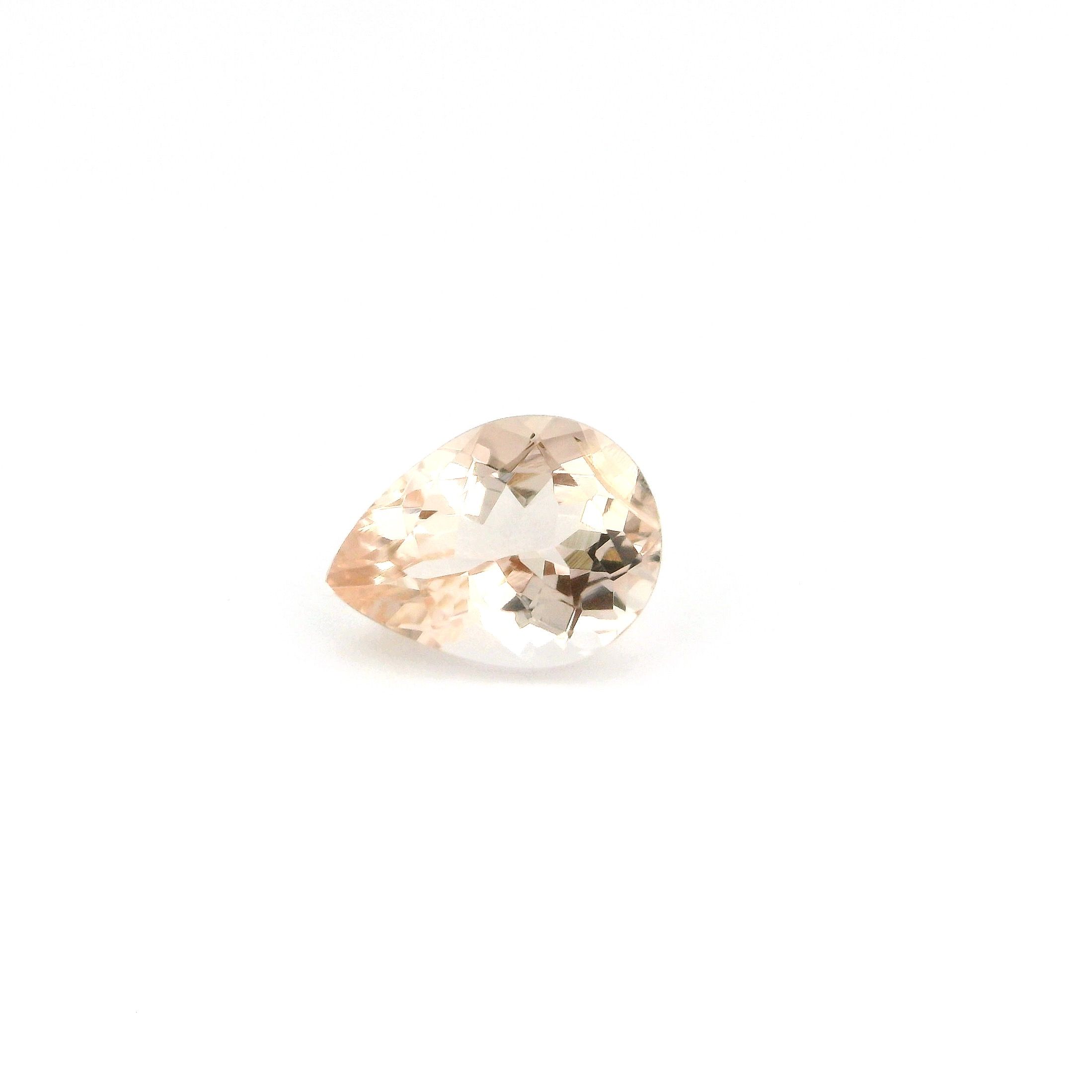 MORGANITE FACETED 0.93ct PINK Brownish Pink/Light EC MOZAMBIQUE HEATED