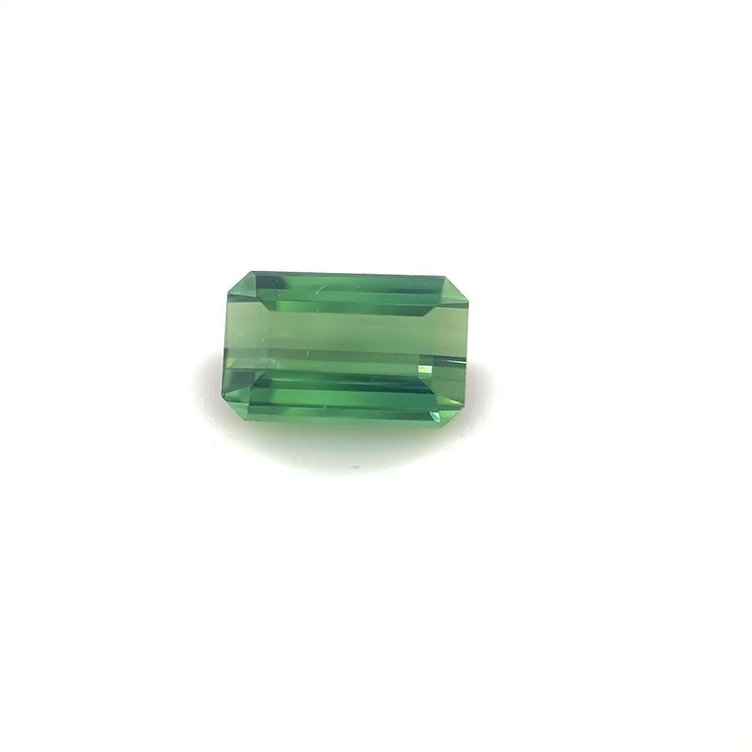 Turmalin 1,29 ct, zielony, szlif szmaragdowy