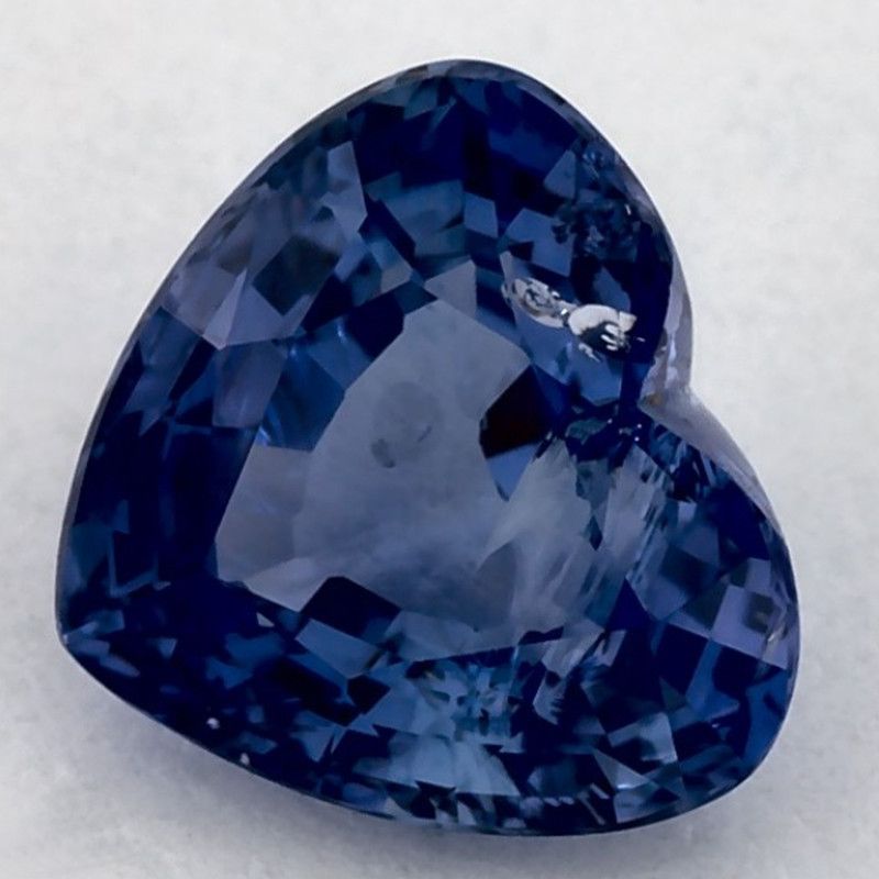 Szafir 1,37 ct, niebieski, szlif serce