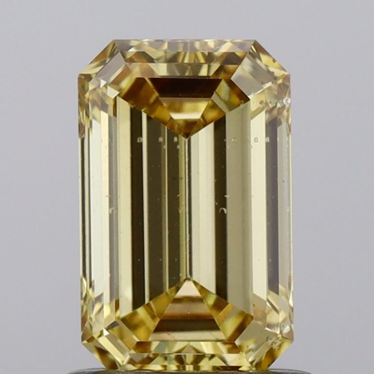 1.0 CT Fancy Vivid Yellow EMERALD