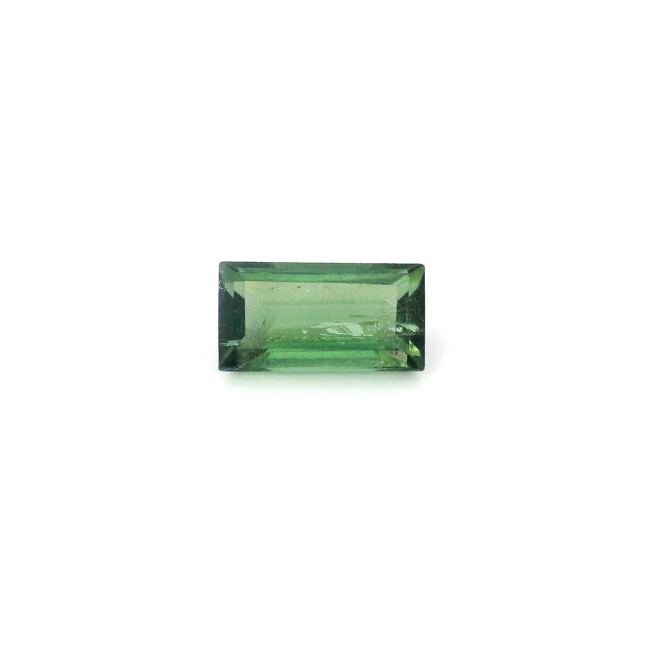 Turmalin 1,00 ct, zielony, szlif prostokątny