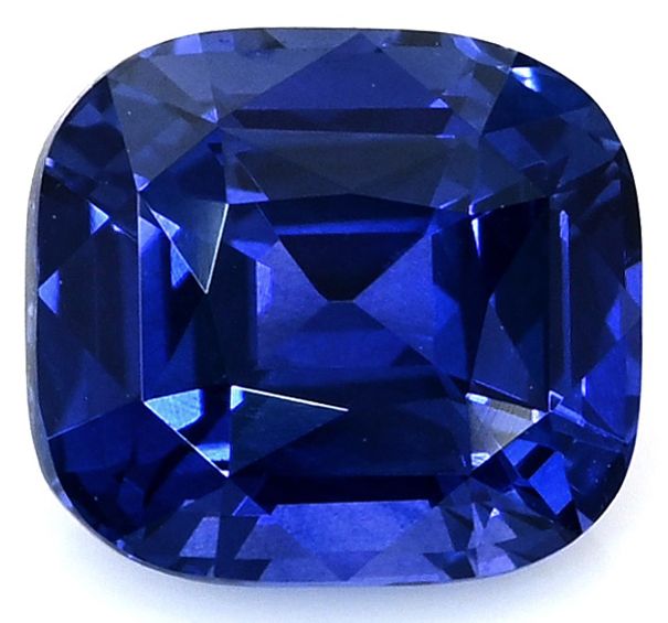 Szafir 3,07 ct, niebieski, szlif cushion
