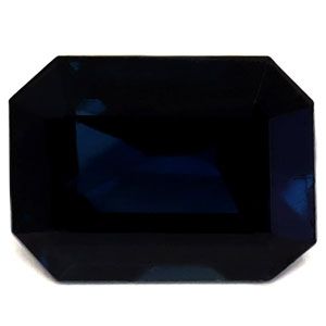 Szafir 2,01 ct, niebieski, szlif szmaragdowy